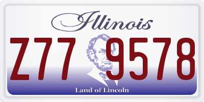 IL license plate Z779578