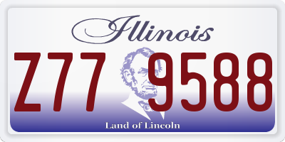 IL license plate Z779588