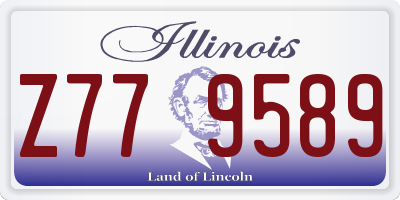 IL license plate Z779589