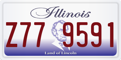 IL license plate Z779591