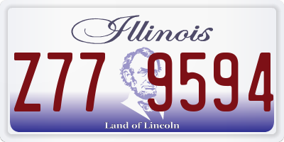 IL license plate Z779594