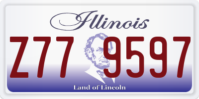 IL license plate Z779597
