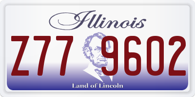 IL license plate Z779602