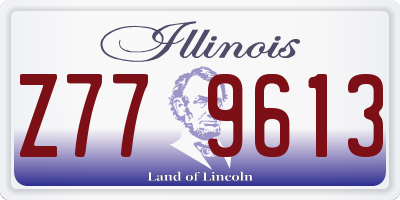 IL license plate Z779613
