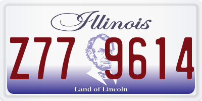 IL license plate Z779614