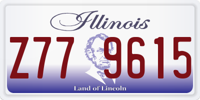 IL license plate Z779615