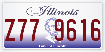 IL license plate Z779616