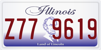 IL license plate Z779619