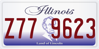 IL license plate Z779623