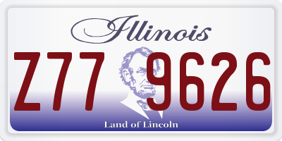 IL license plate Z779626