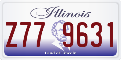 IL license plate Z779631