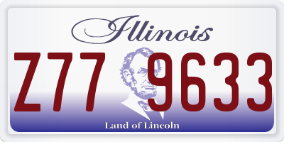 IL license plate Z779633