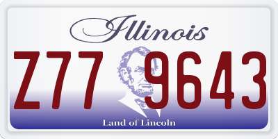 IL license plate Z779643