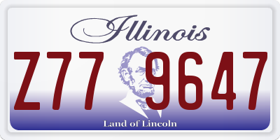 IL license plate Z779647