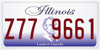 IL license plate Z779661