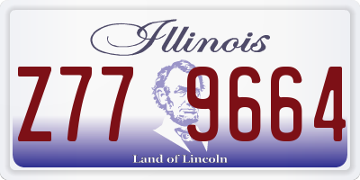 IL license plate Z779664