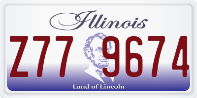 IL license plate Z779674