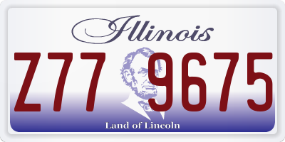 IL license plate Z779675