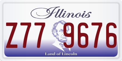 IL license plate Z779676