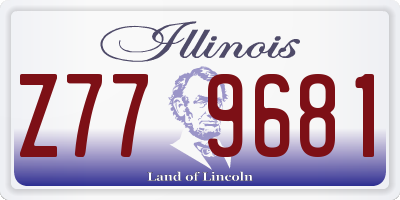 IL license plate Z779681