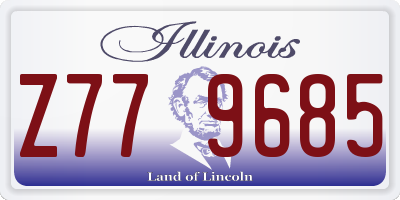 IL license plate Z779685