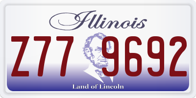 IL license plate Z779692