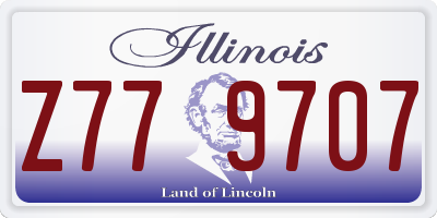 IL license plate Z779707
