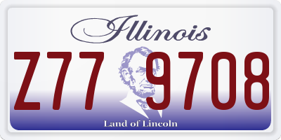 IL license plate Z779708