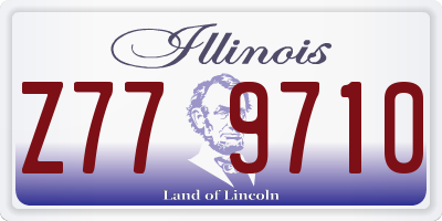 IL license plate Z779710