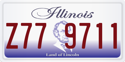 IL license plate Z779711