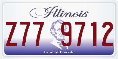 IL license plate Z779712