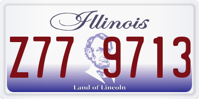 IL license plate Z779713