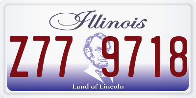 IL license plate Z779718