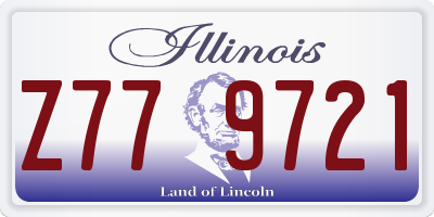 IL license plate Z779721