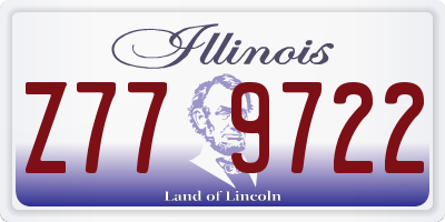 IL license plate Z779722