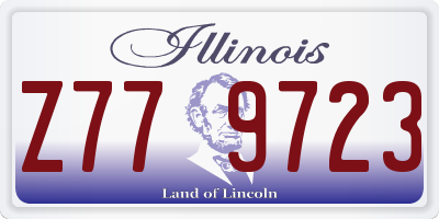 IL license plate Z779723