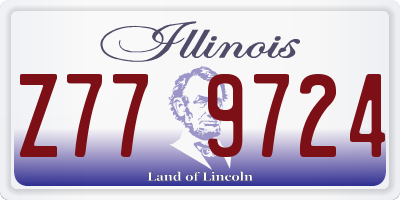 IL license plate Z779724