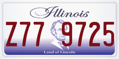 IL license plate Z779725