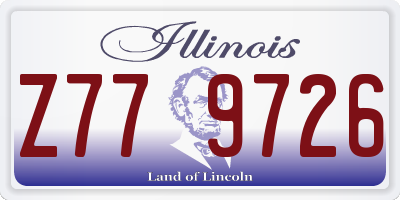 IL license plate Z779726