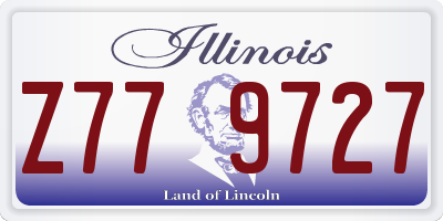 IL license plate Z779727