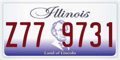 IL license plate Z779731
