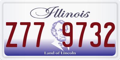 IL license plate Z779732