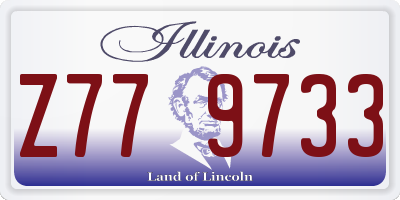 IL license plate Z779733