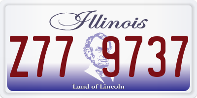 IL license plate Z779737