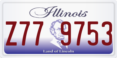 IL license plate Z779753