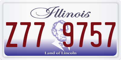 IL license plate Z779757