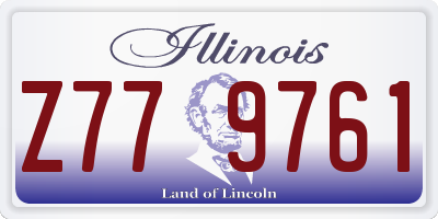 IL license plate Z779761