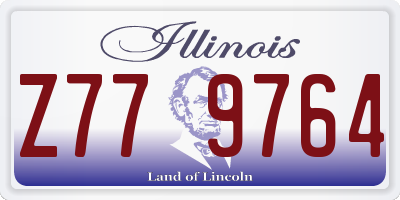 IL license plate Z779764