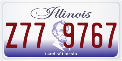 IL license plate Z779767