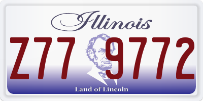 IL license plate Z779772